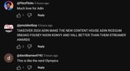YouTube community chiming in on the streamer's clip (Image via Adin Ross Clips/YouTube)